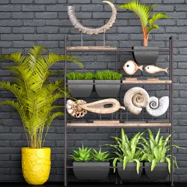 Decorative with black brickwork decor